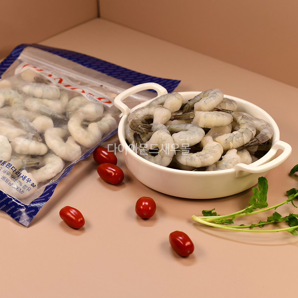 다이아몬드 칵테일새우 베트남 냉동 손질 새우요리 1kg 900g 이미지 2