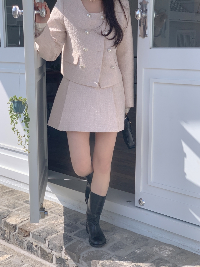 💕URBANE MADE💕 블라썸 노카라 하객룩 트위드 자켓 (당일출고 2c) 상세 이미지 135