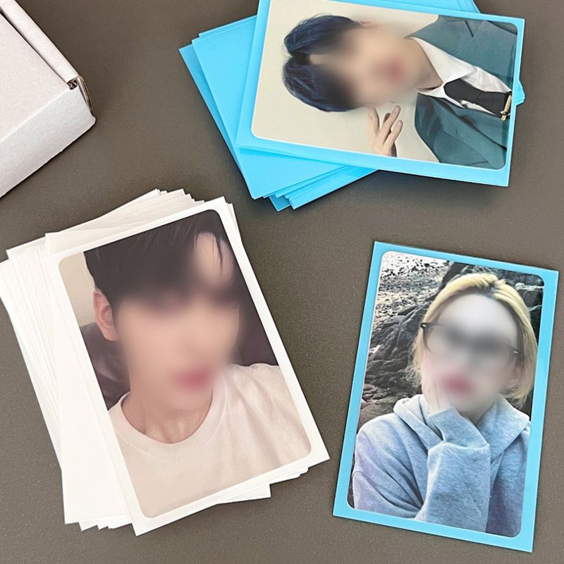 컬러 포카 슬리브 포토 카드 홀더 OPP 탑로더 투명 보호필름 탑꾸 포장 보관 탑로더 - 상세 이미지 2