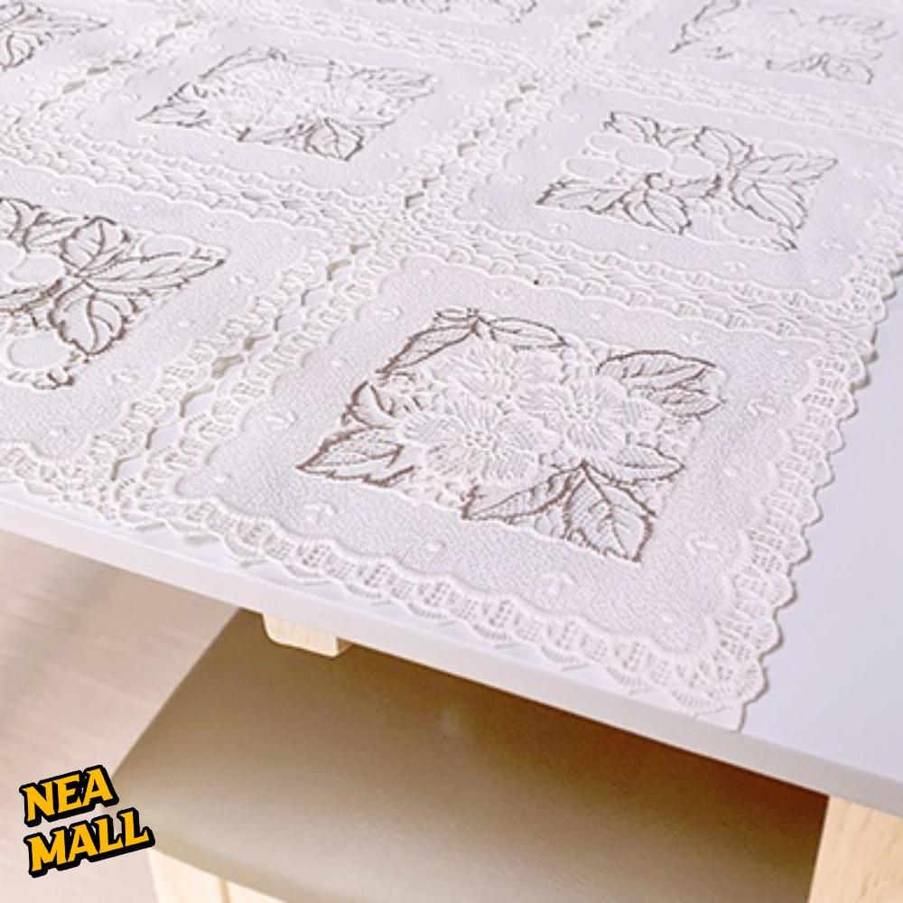 50X120CM 체리 플라워 레이스테이블보 식탁 레이스덮개 레이스커버