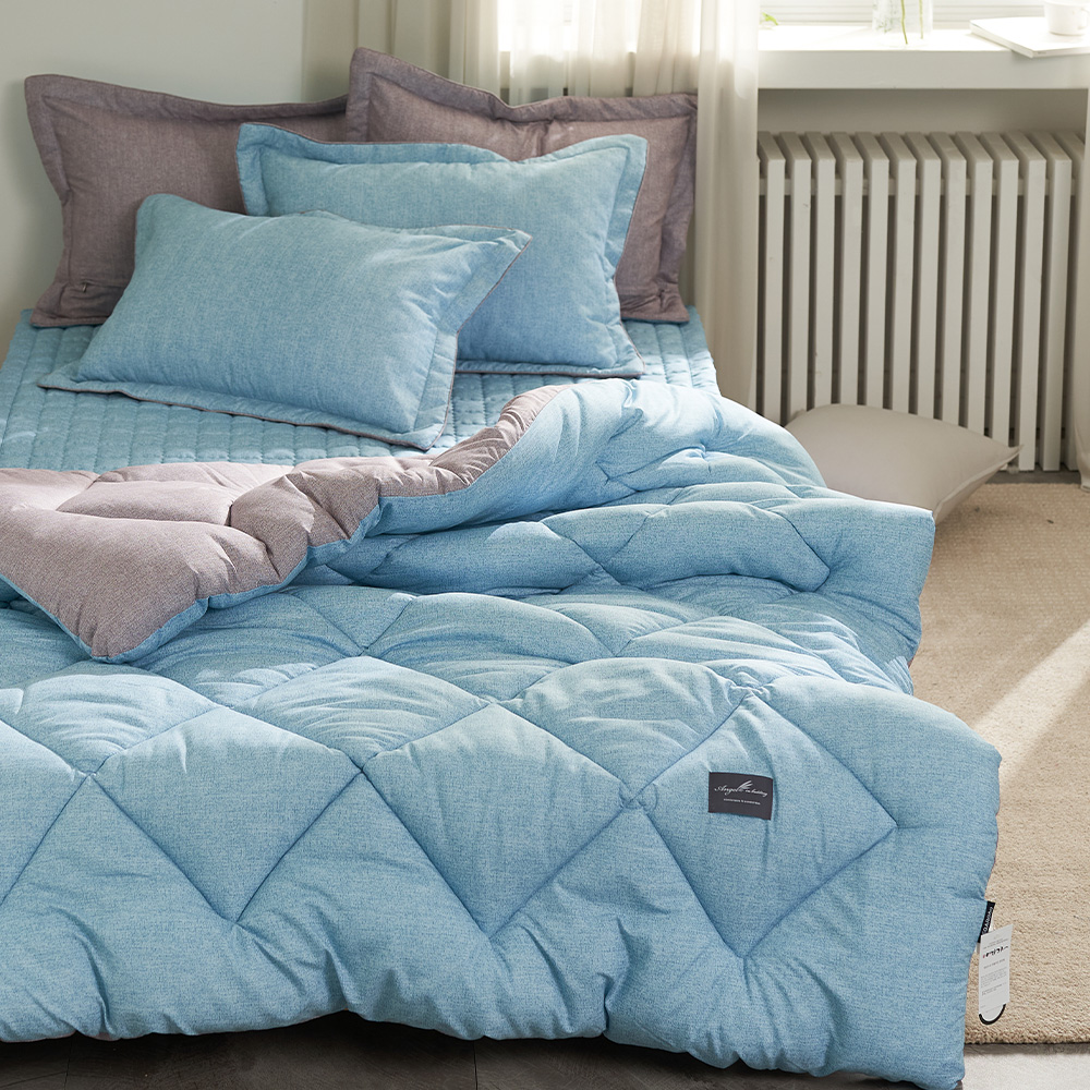 천연 옥수수솜 알러지케어 먼지없는 호텔 따뜻한 사계절 두꺼운 겨울 차렵이불 SS