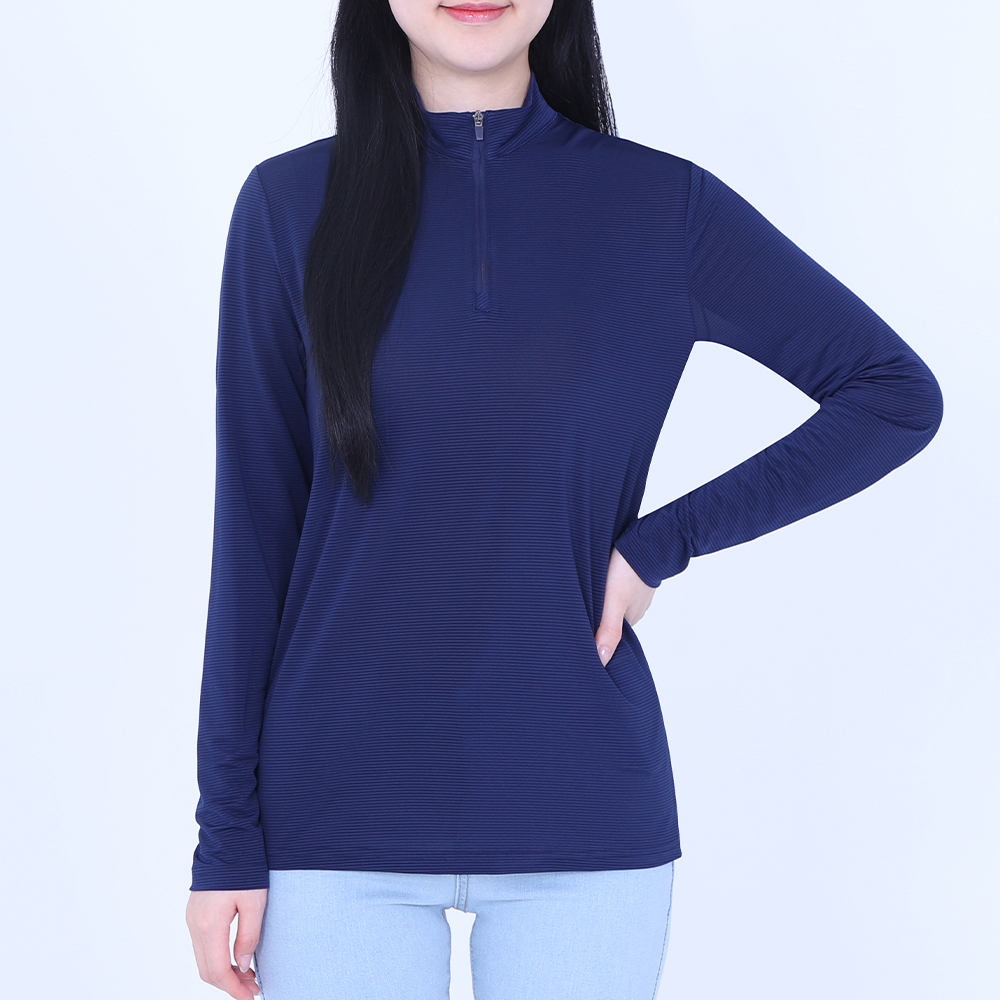 여성쿨티셔츠 여름긴팔티 얇은 집업 시원한 이미지 4