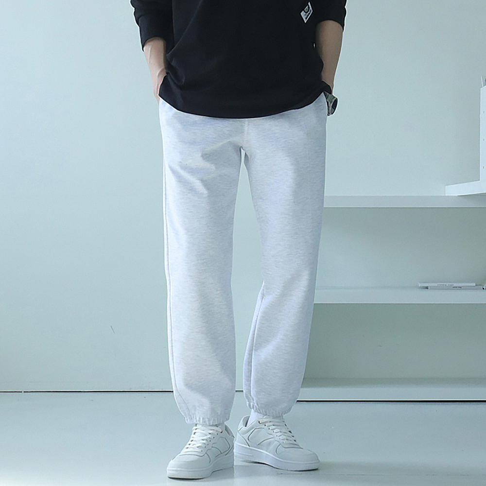남자조거팬츠 밴딩 면 트레이닝바지 남자와이드팬츠 - 상세 이미지 3