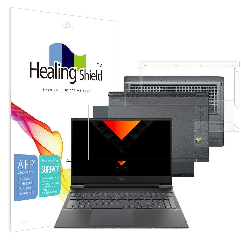HP VICTUS 16 필름 부착 비교 이미지