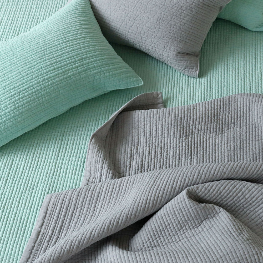 고온에 삶은 국산 침대패드 피그먼트 60수 아사 순면 줄누빔 사계절 스프레드 SS