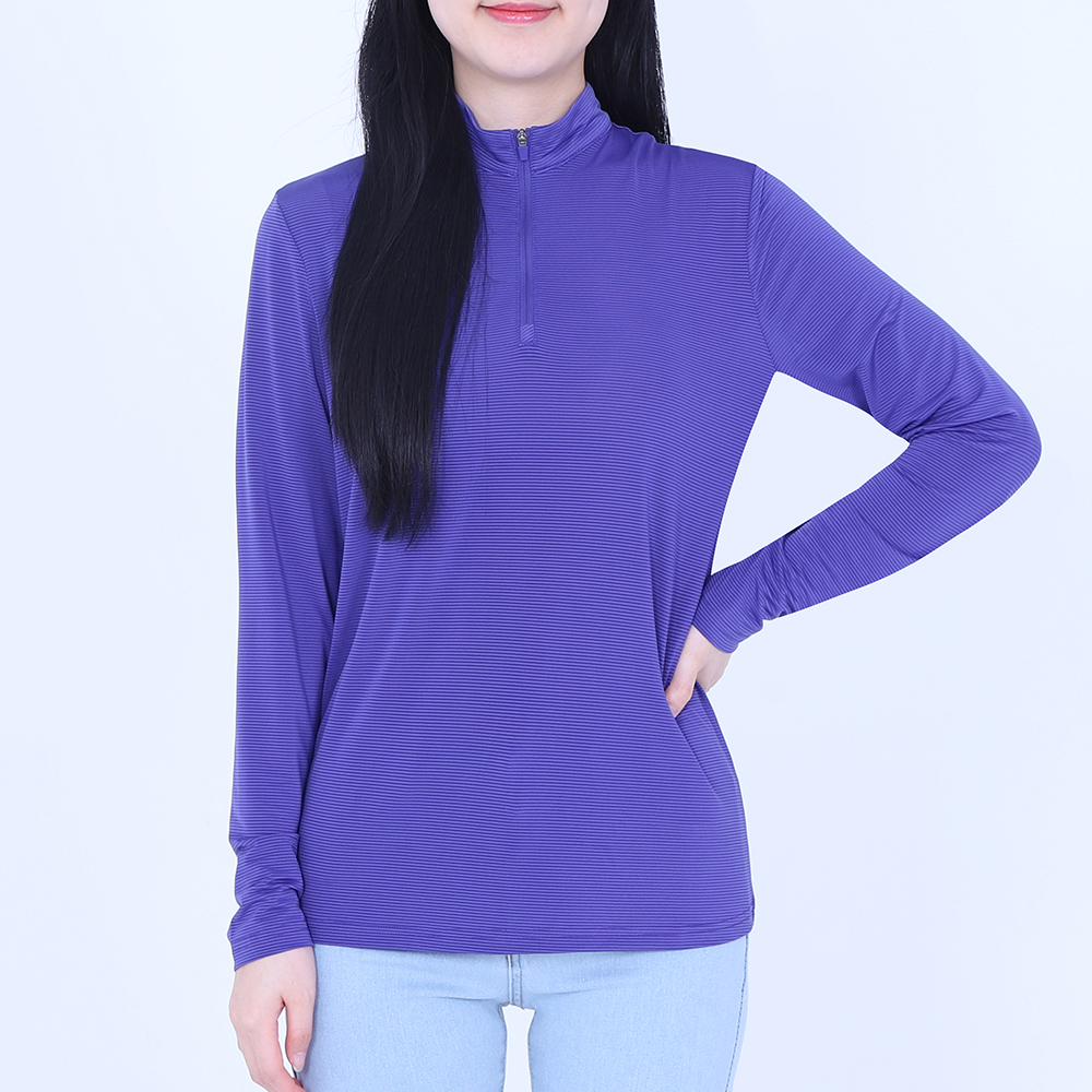 여성쿨티셔츠 여름긴팔티 얇은 집업 시원한 이미지 3