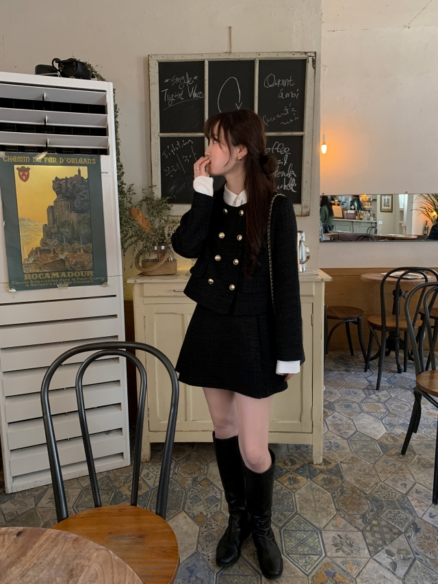 💕URBANE MADE💕 블라썸 노카라 하객룩 트위드 자켓 (당일출고 2c) 상세 이미지 57