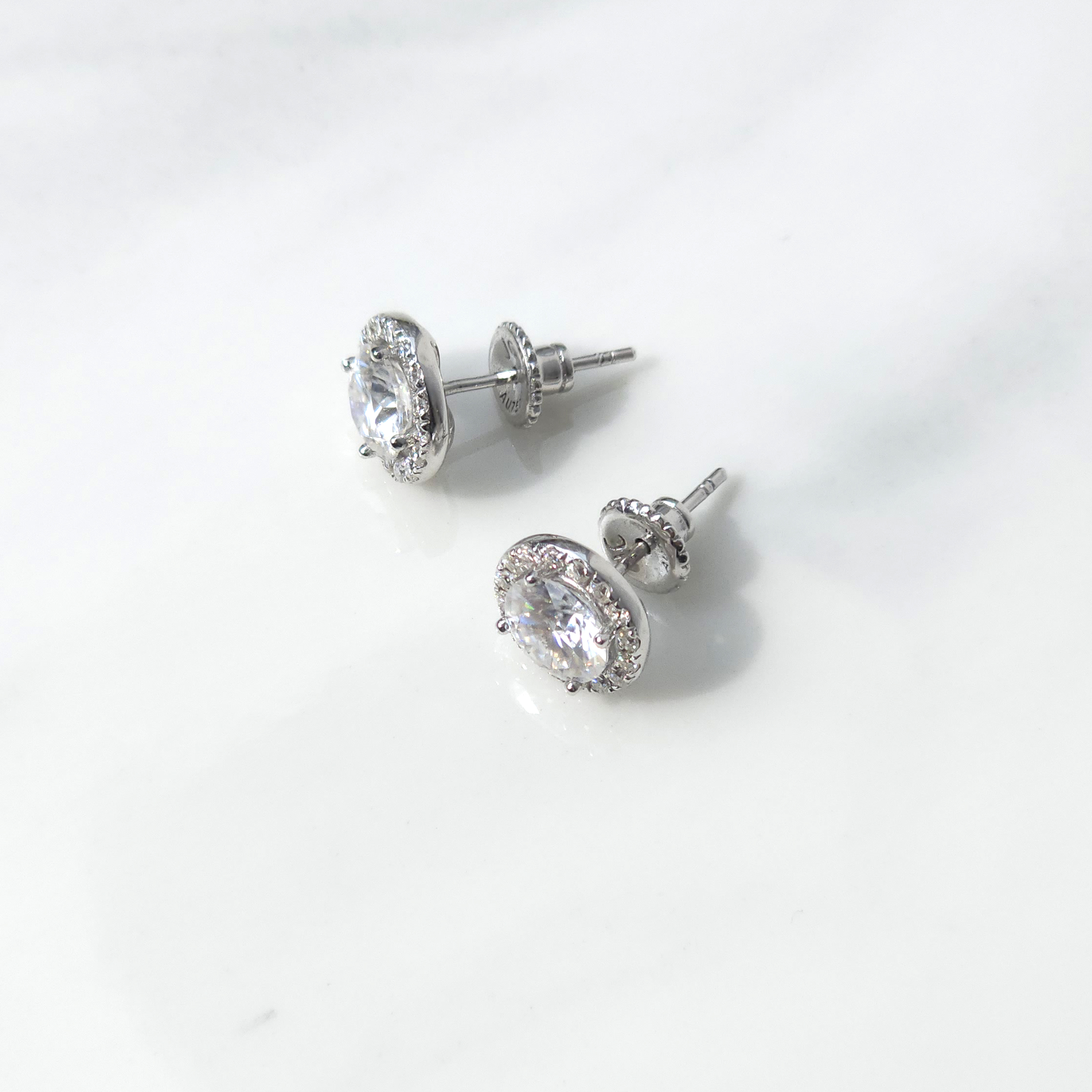 랩다이아 귀걸이 헤일로 1캐럿 랩다이아몬드 IGI 최상급 D컬러 14k 18k - 상세 이미지 3