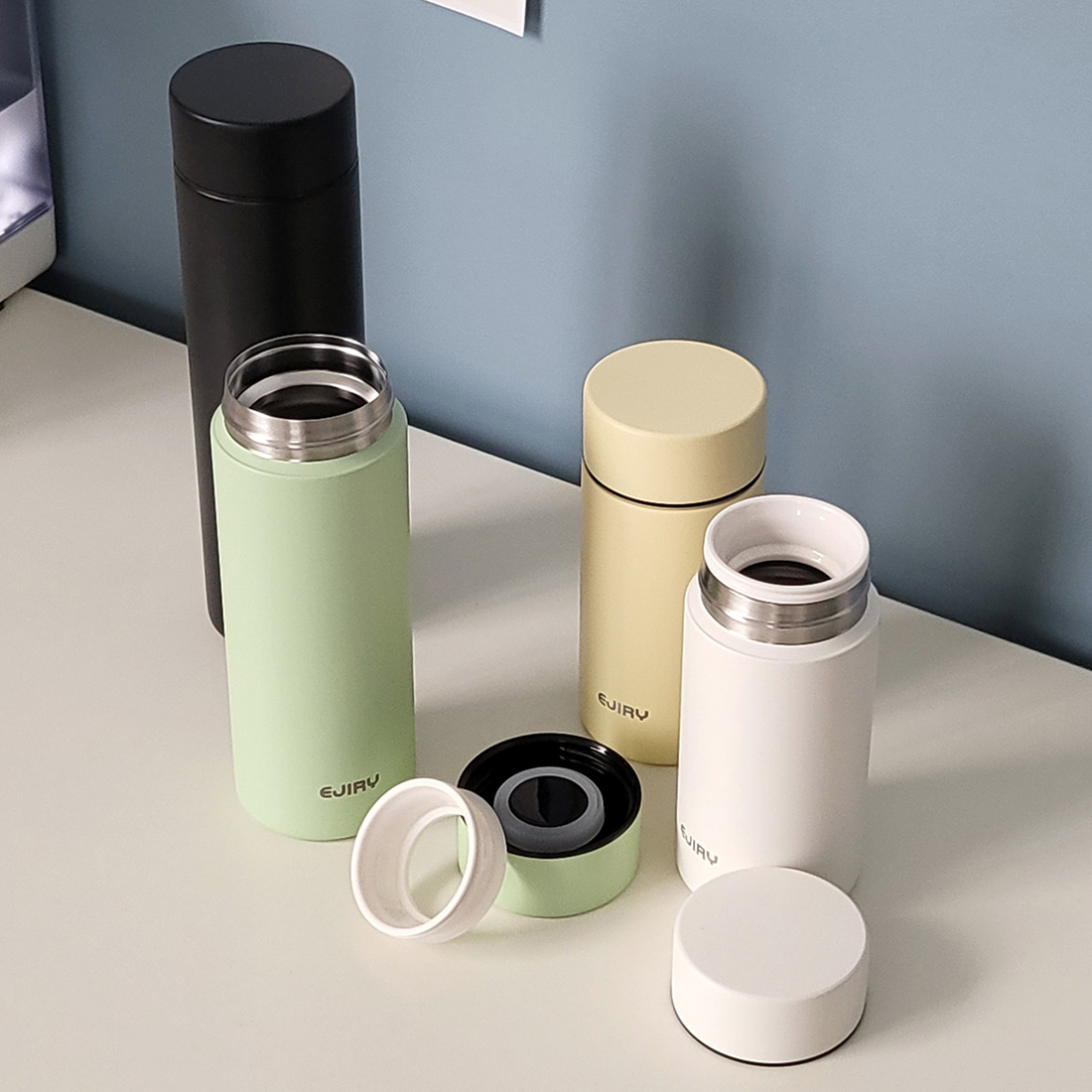 에지리 베이직 보온 보냉 미니 카페 스텐 텀블러 200ml - 상세 이미지 3