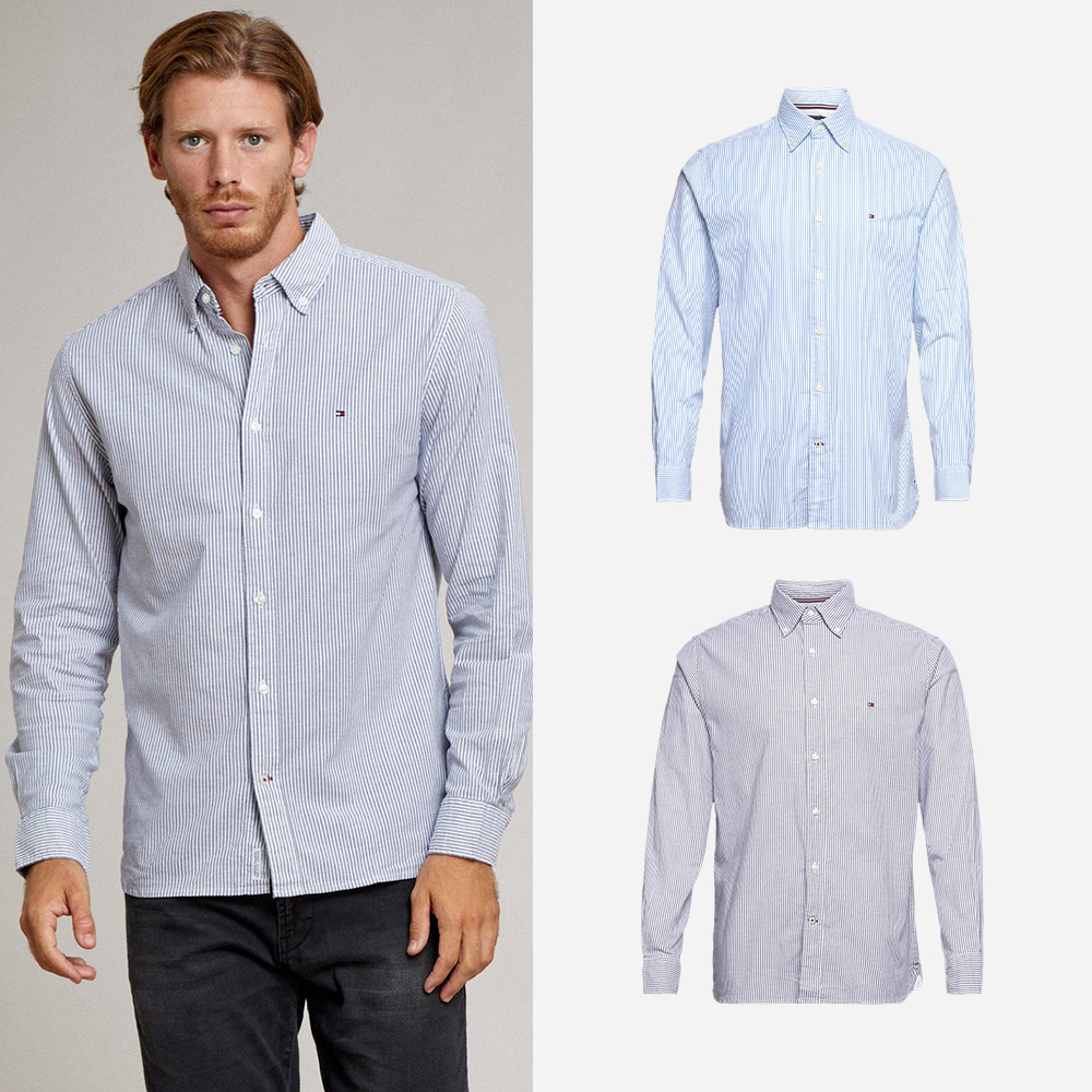 타미힐피거 옥스포드 스트라이프 1985 레귤러핏 셔츠