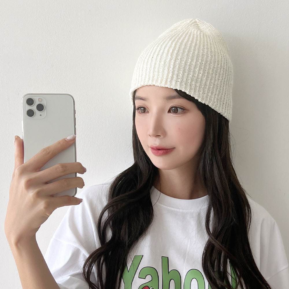 동대문모자 봄 여름 슬라브 숏 롱 골지 비니 남자 여자 - 상세 이미지 2