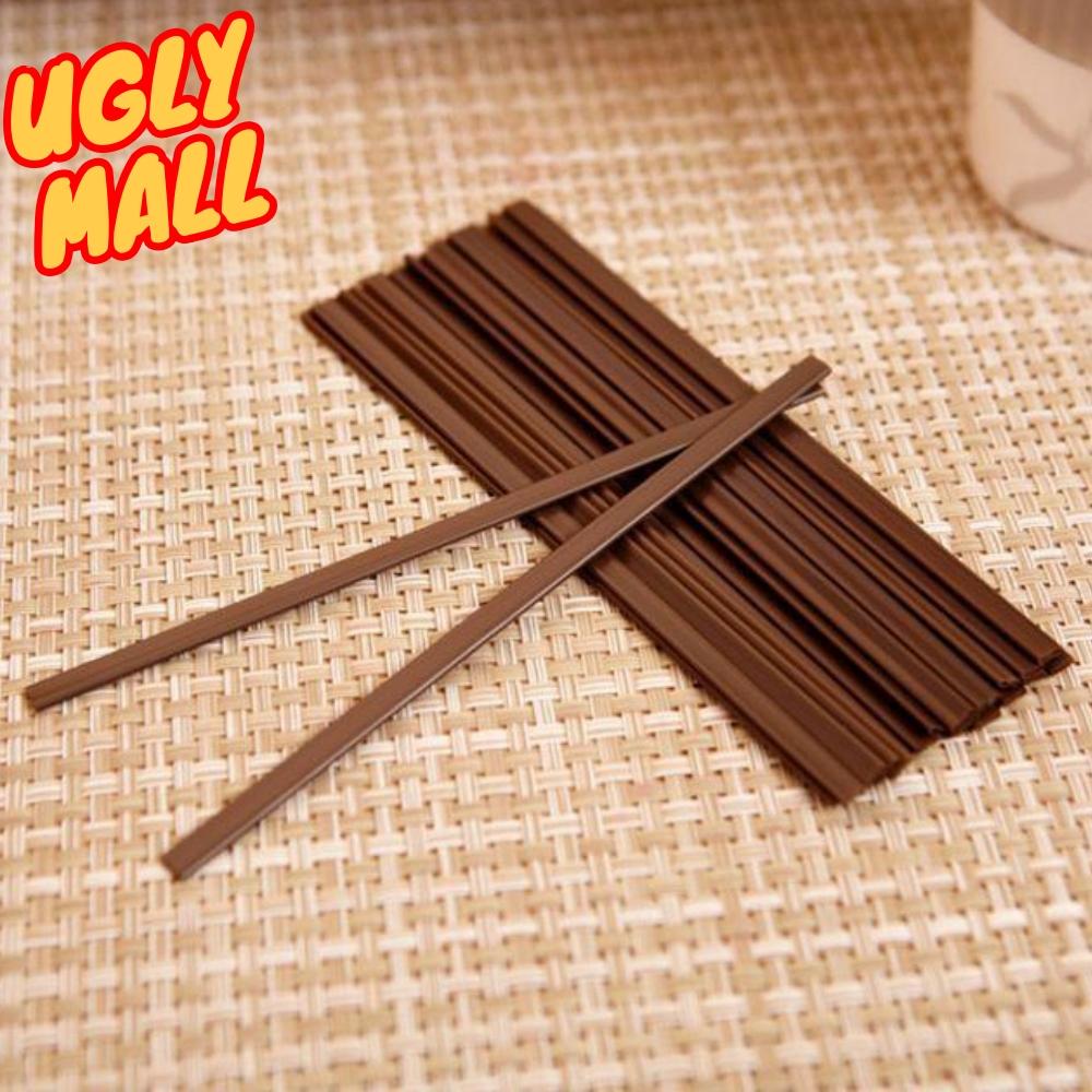 100개 핫커피스틱15cm 커피빨대 카페납작빨대 - 상품 이미지