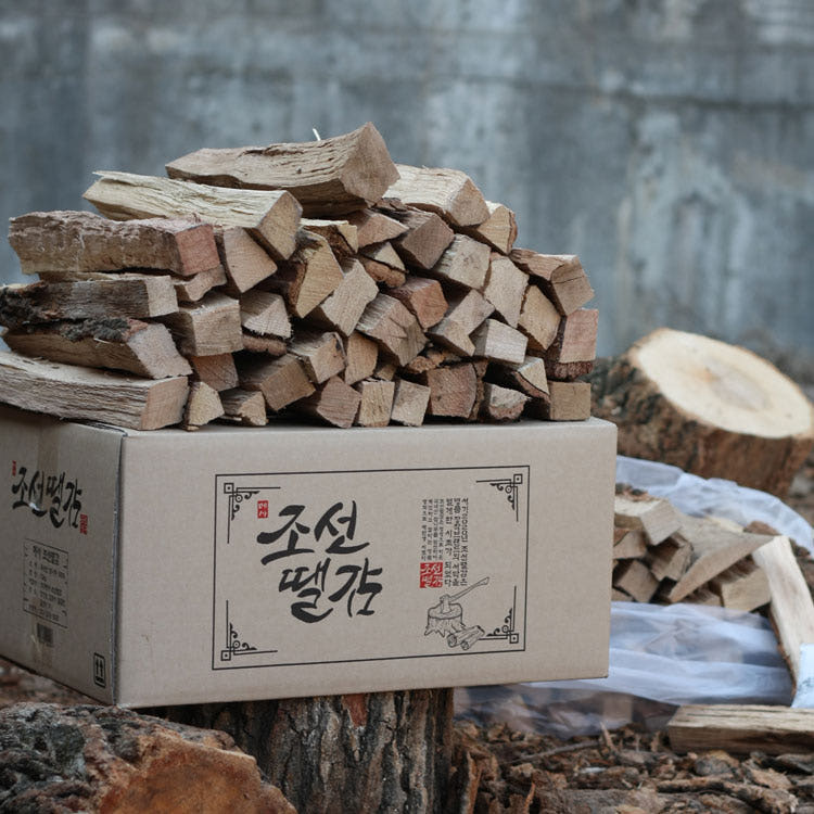 메사캠프 조선땔감 국산 참나무 장작 20kg 3중방습 캠핑장작