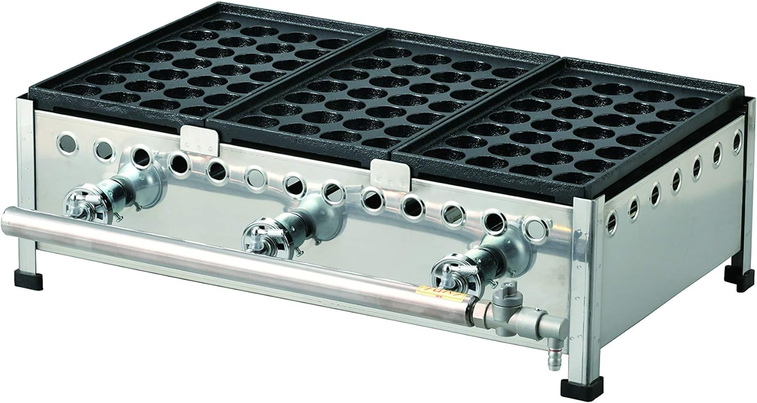 타코야끼 만드는 기계 28구X3열 LP가스 LPG IKK Takoyaki 283SH - 메인 이미지