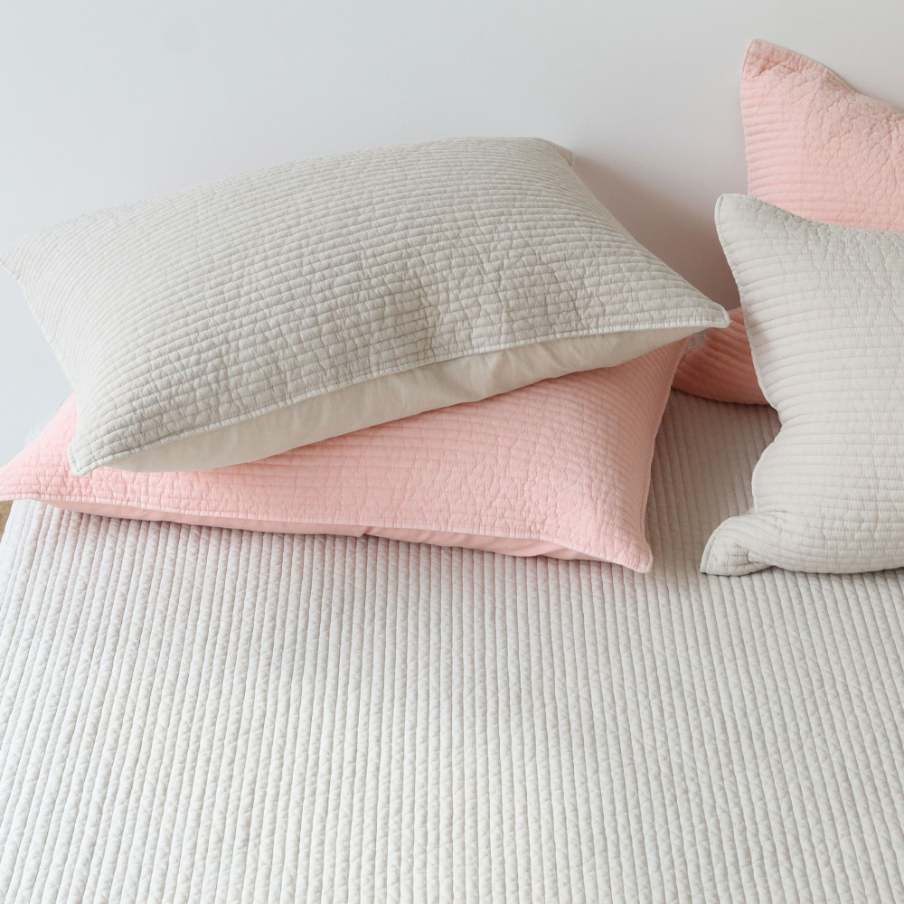 고온에 삶은 국산 침대패드 피그먼트 60수 아사 순면 줄누빔 사계절 스프레드 SS