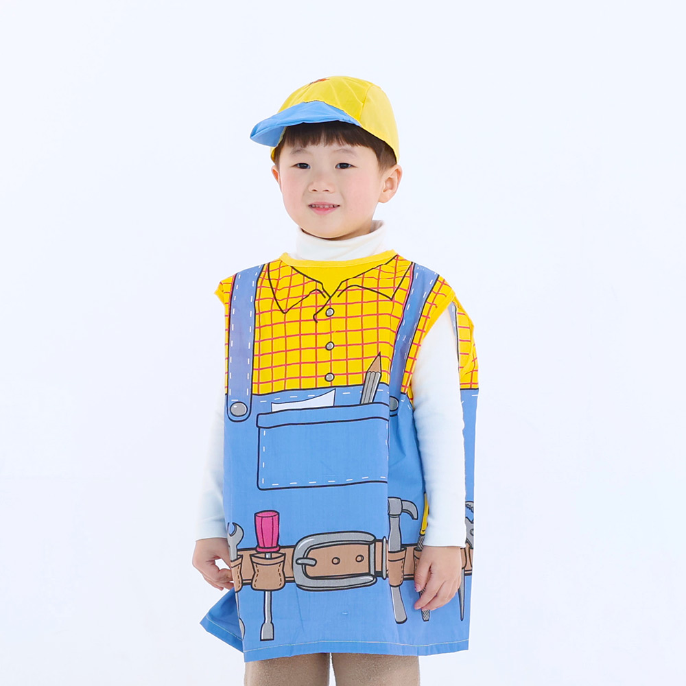 [캐스B] 조끼형역할의상 경찰 소방 요리 의사 기술자 역할조끼 코스튬 - 상세 이미지 4