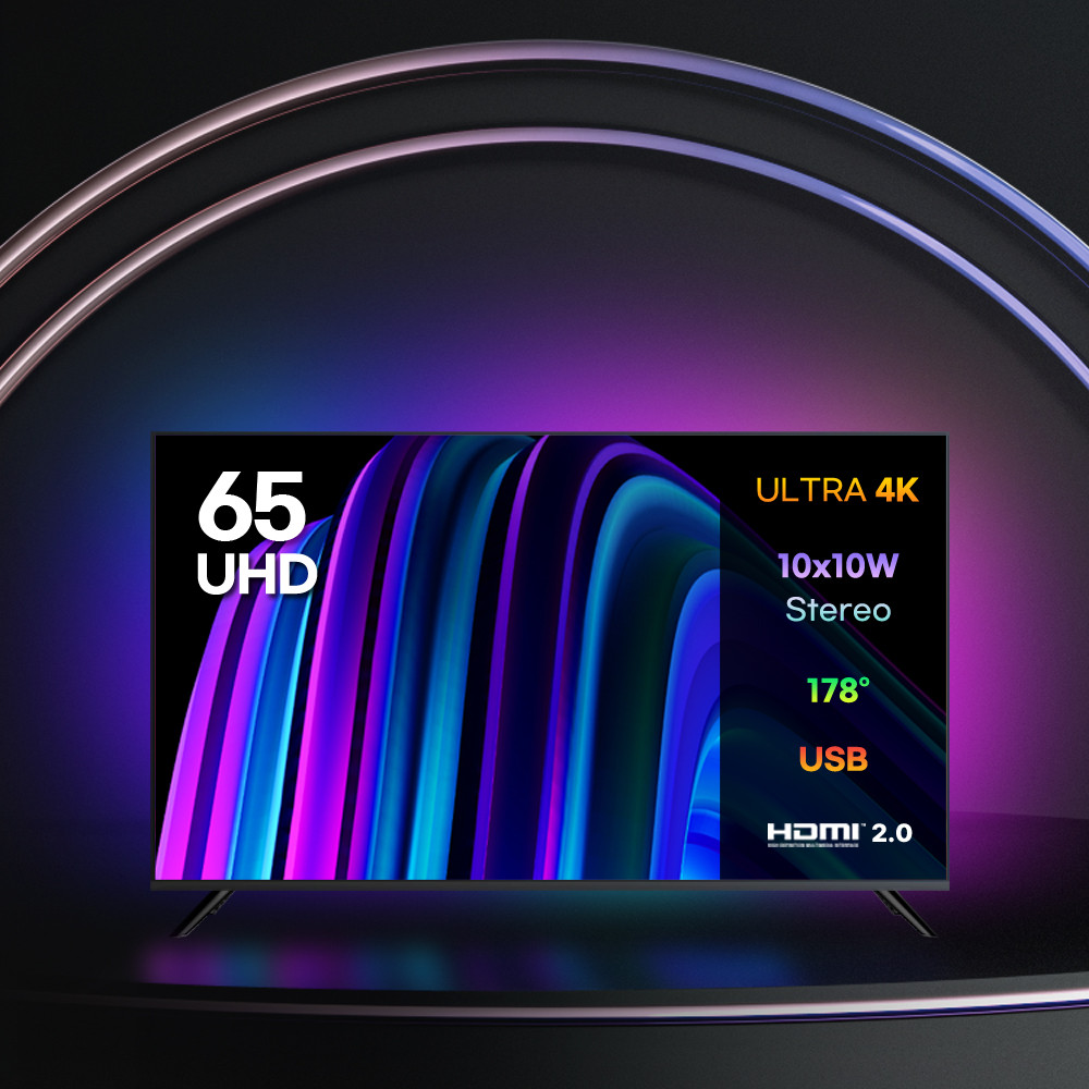 이노스 165cm(65인치) E6501UHD TV 제로베젤 클리어쾀 백라이트 3년무상 본사직배송 수도권 - 상세 이미지 2