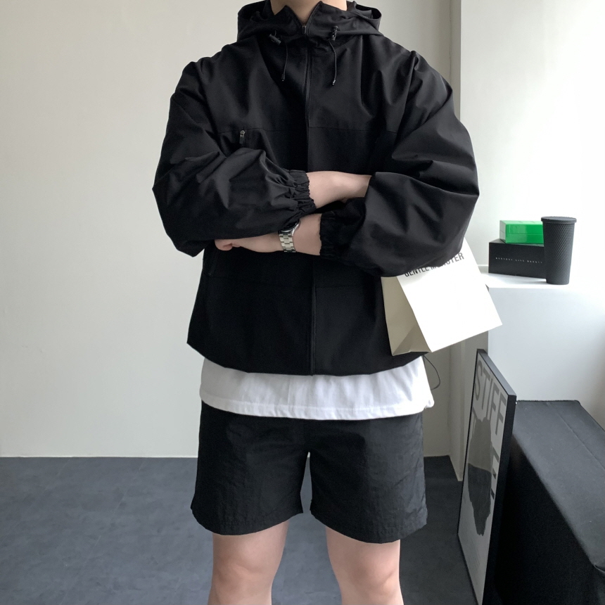 남자바람막이 고프코어룩 러닝바람막이 웜업자켓 - 상세 이미지 4