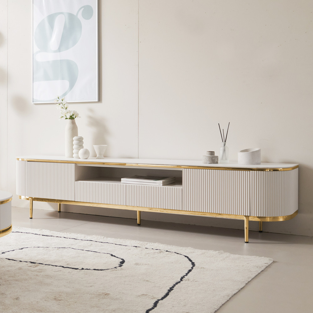 높은거실장 템바보드수납장 세라믹거실장