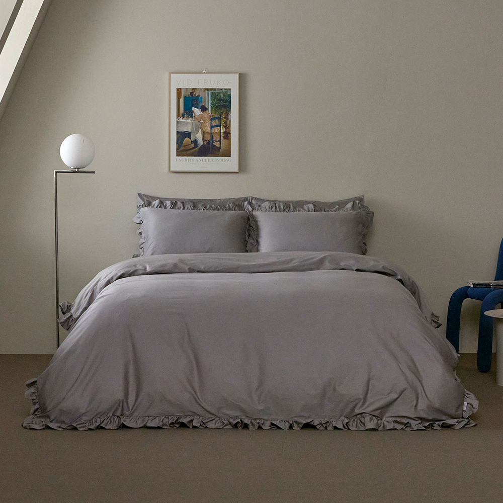 60수 순면100% 프릴 이불베개커버세트 SS