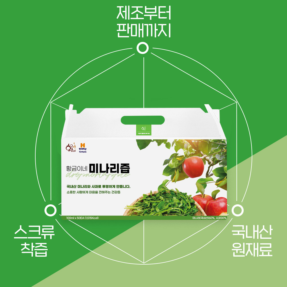 착즙 돌 미나리즙 100ml 30포 진액 엑기스 이미지 6
