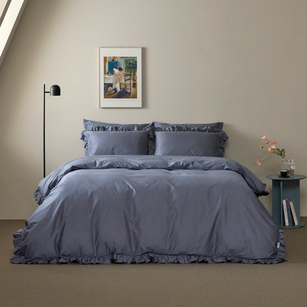 60수 순면100% 프릴 이불베개커버세트 SS