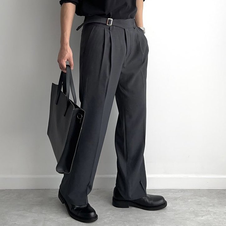 구르카팬츠 세미와이드슬랙스 테이퍼드슬랙스 - 상세 이미지 4