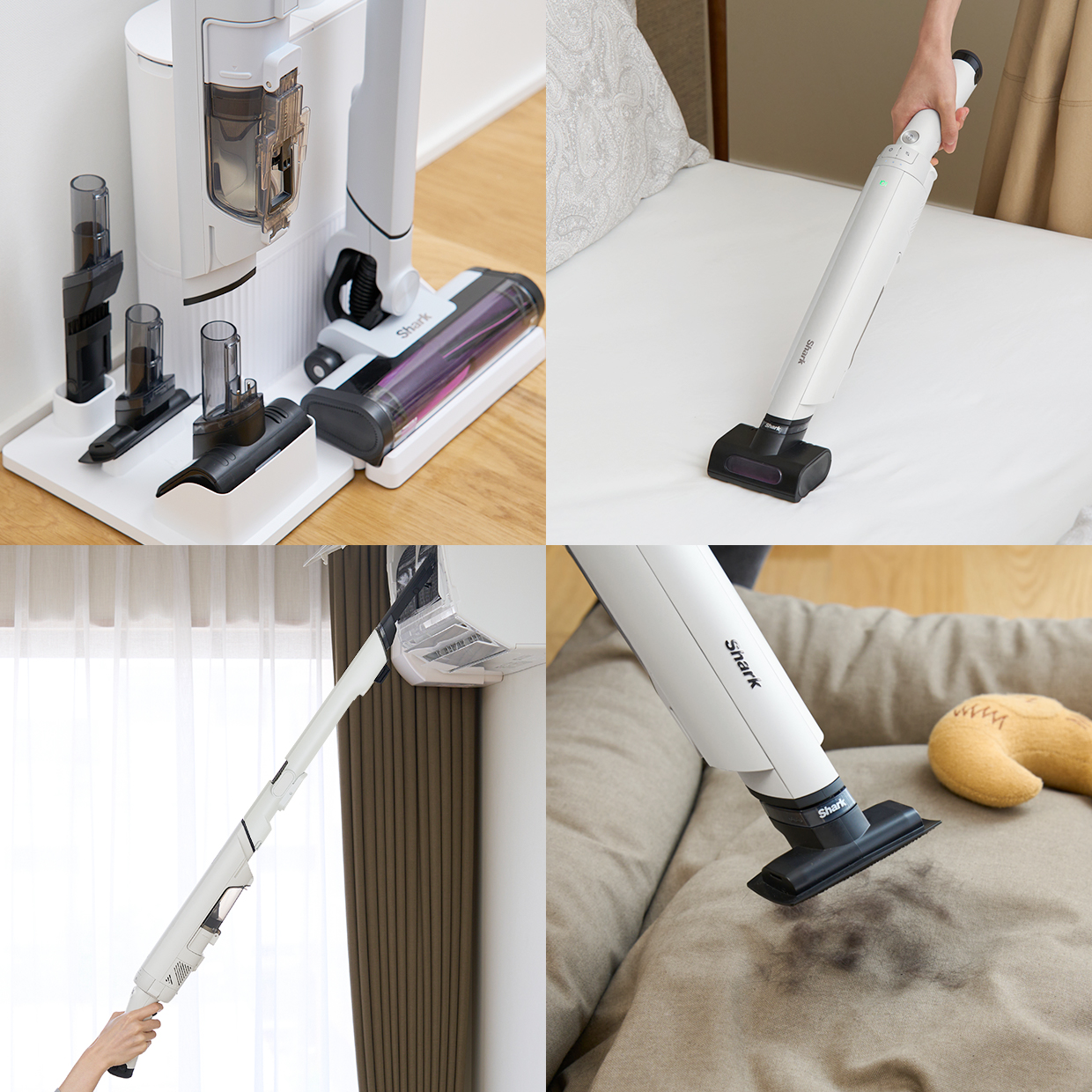 샤크 가벼운 무선청소기 에보 파워 시스템 NEO+ LC351KRWH (자동먼지비움)