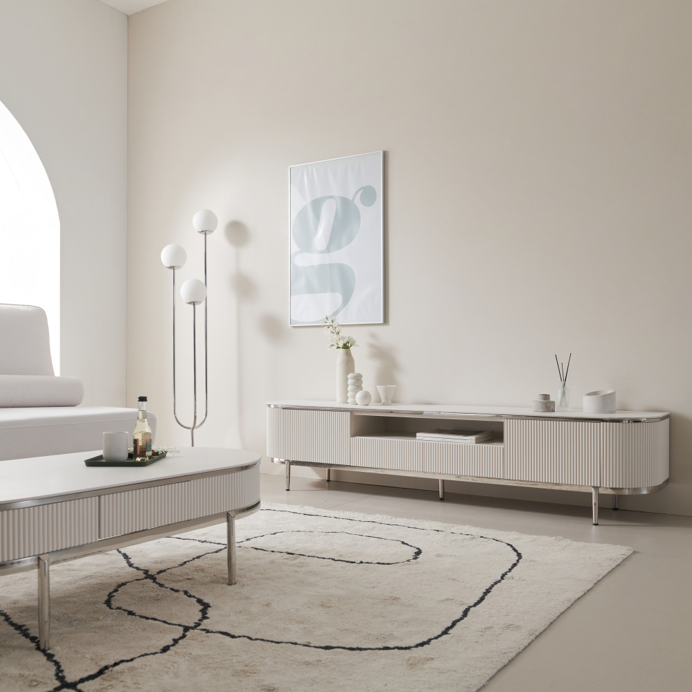 높은거실장 템바보드수납장 세라믹거실장