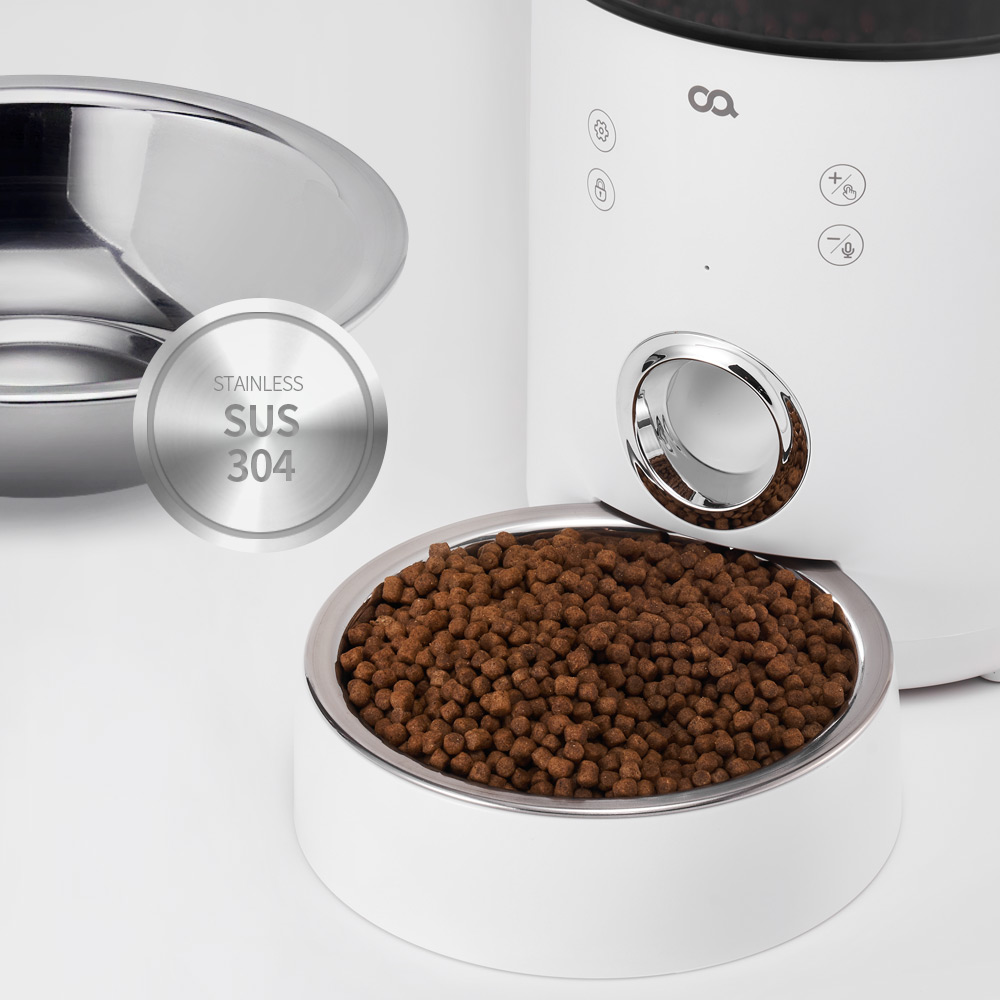 오아 이리와 펫 대용량 고양이 강아지 자동급식기 음성녹음