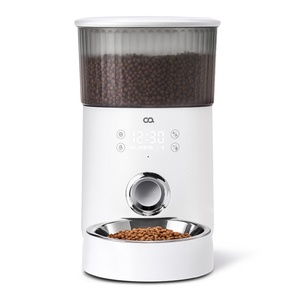 오아 이리와 펫 대용량 고양이 강아지 자동급식기 음성녹음