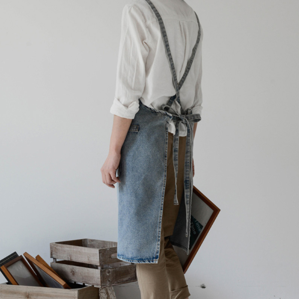 도예앞치마 제과제빵 데님앞치마