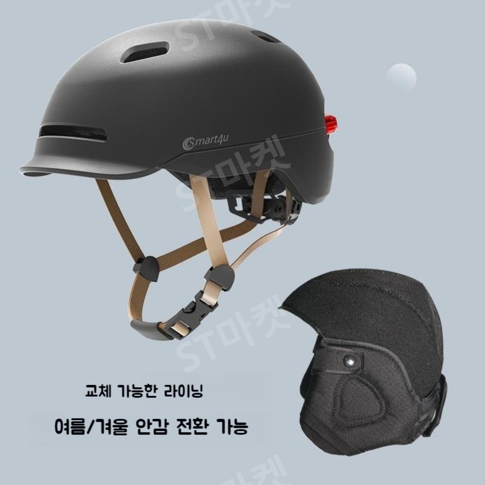 LED 발광 헬멧 여성 남성 자전거 라이더 사계절 범용 스마트 통기성 안전 헬멧 - 상세 이미지 5