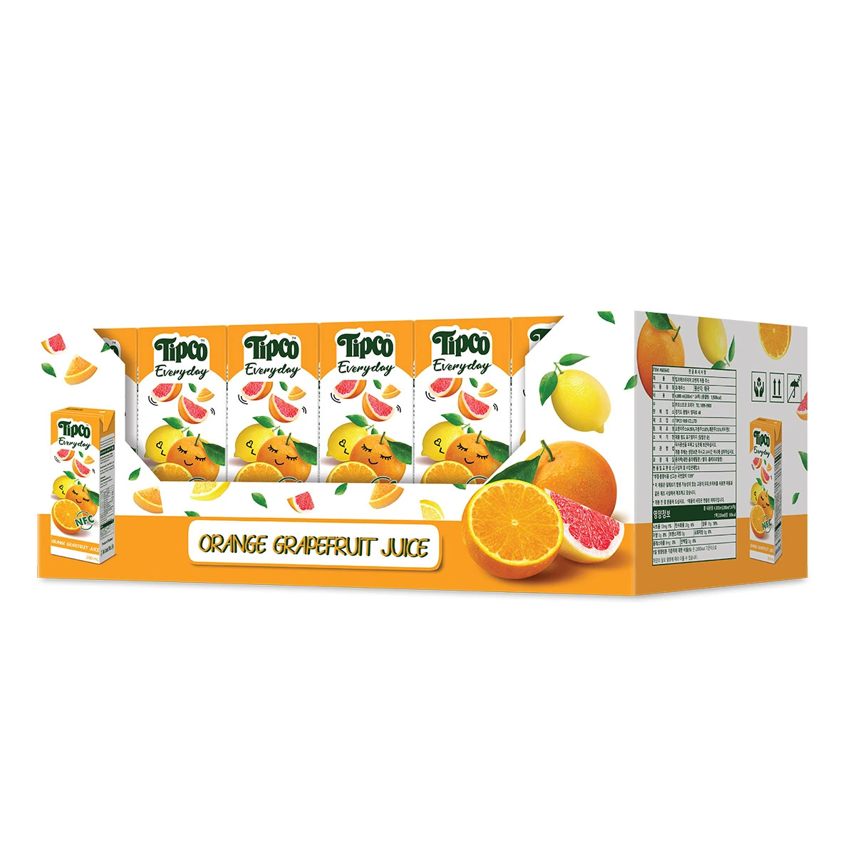 코스트코 팁코 TIPCO 오렌지자몽 착즙 주스 200ml x 24 - 상세 이미지 2