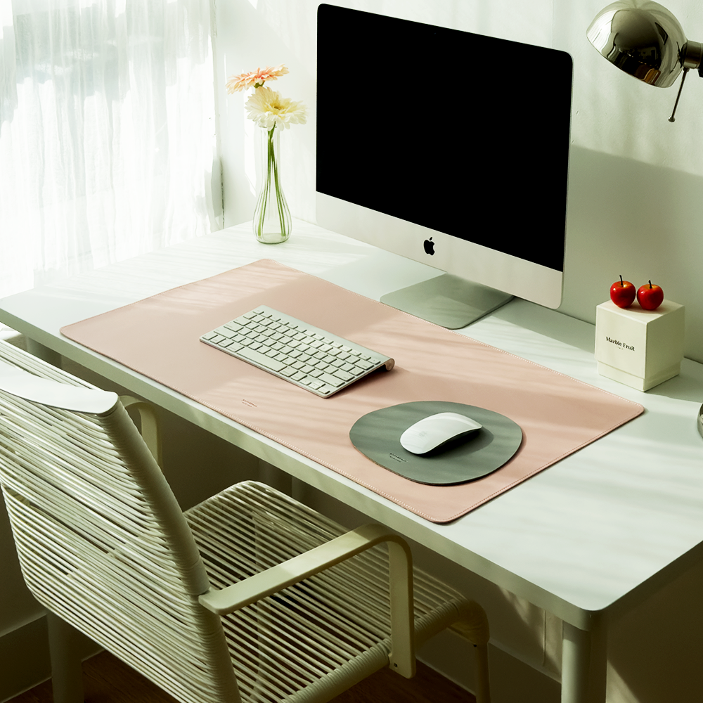 코스트웍스 가죽 와이드 데스크매트 국내생산 대형 마우스패드 장패드 마우스장매트 책상매트 기업 단체 주문제작