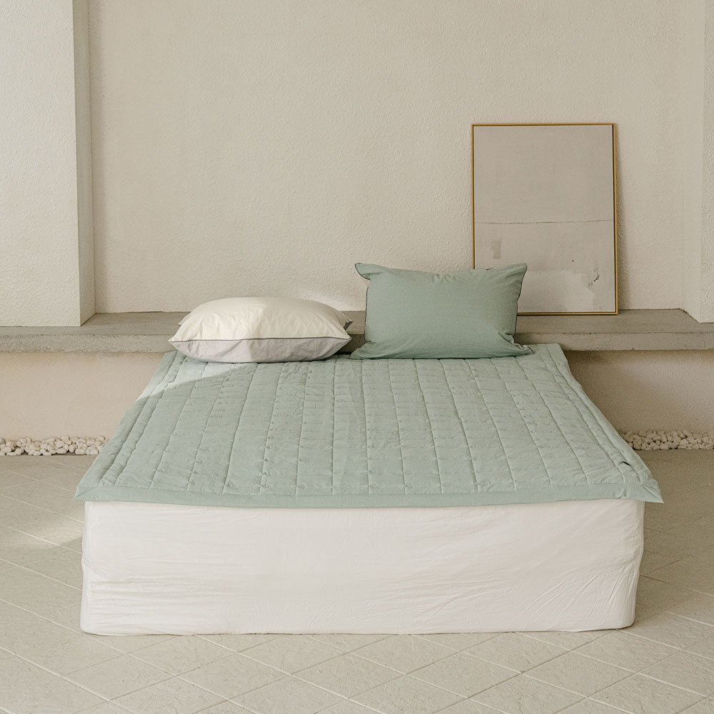 소프라움 앤 스카치 60수 고밀도 워싱면 고정밴딩 침대패드 슈퍼싱글