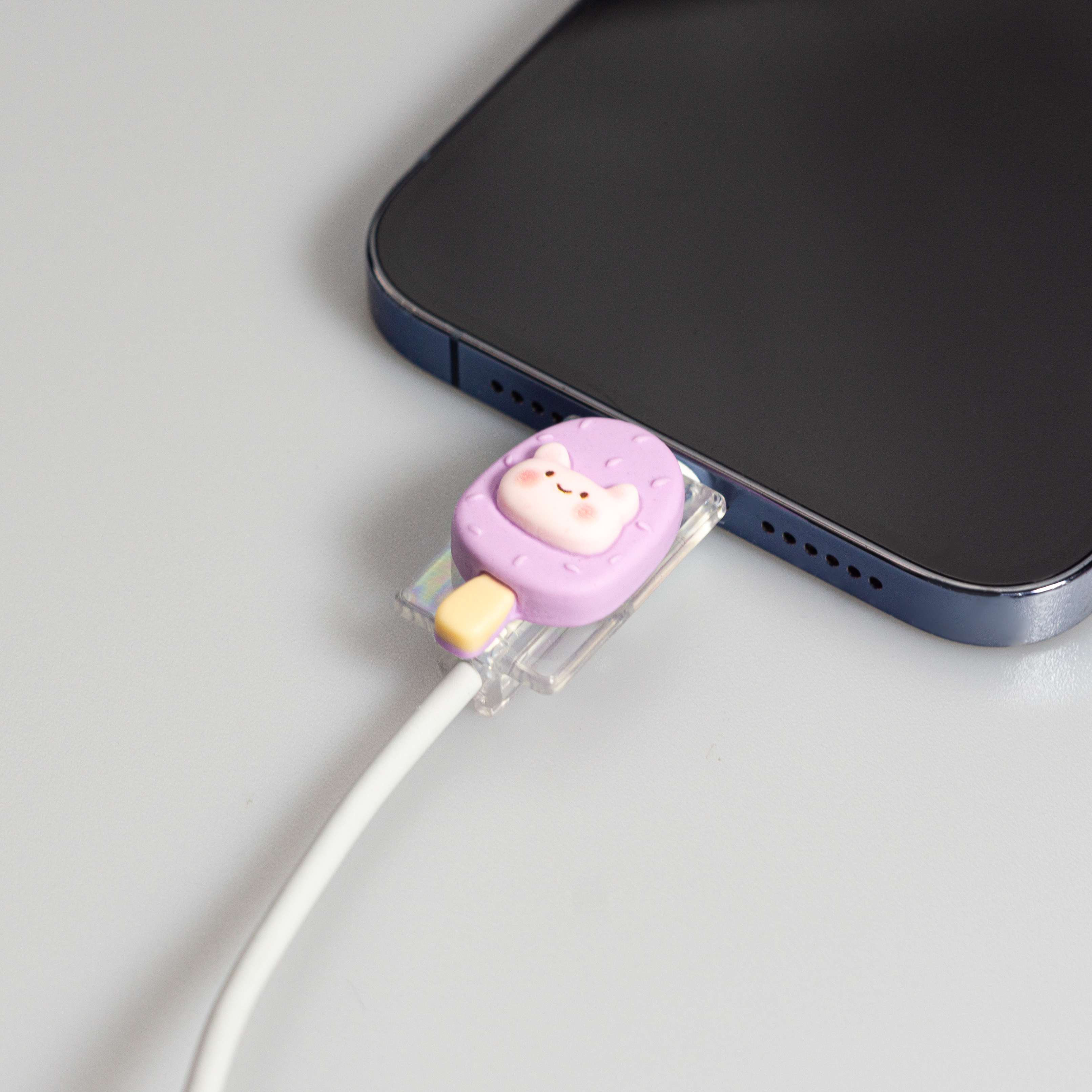 아이폰충전기보호캡 케이블바이트 단선방지 갤럭시 USB C타입 납작멍멍 이미지 7