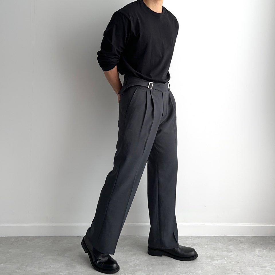 구르카팬츠 세미와이드슬랙스 테이퍼드슬랙스 - 상세 이미지 5