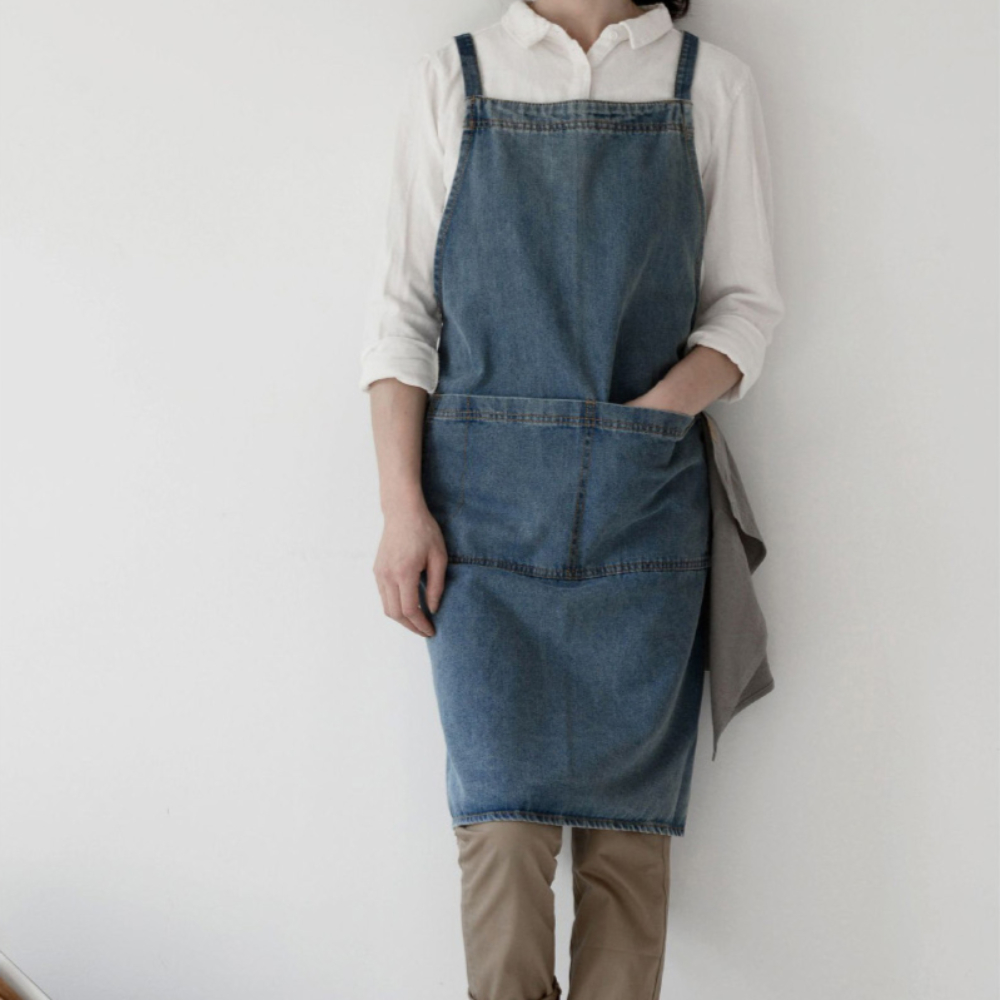 도예앞치마 제과제빵 데님앞치마