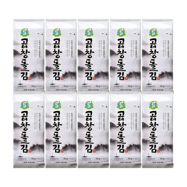 성경김 곱창김 곱창돌김 도시락 조미 식탁김 50g