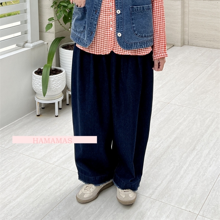 항아리핏청바지 핀턱 배기 데님팬츠 고무줄 항아리바지 여성 청바지 - 상세 이미지 5