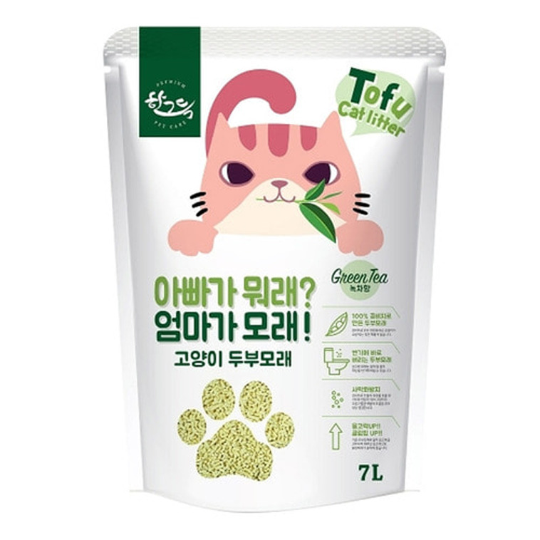 개과천선 페티 고양이 모래 응고형 배변 용품 먼지없는 콩비지원료 두부모래 사막화방지 7L - 상세 이미지 4