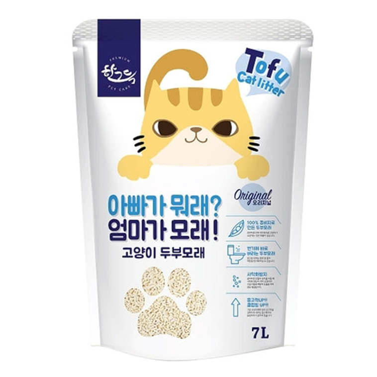 개과천선 페티 고양이 모래 응고형 배변 용품 먼지없는 콩비지원료 두부모래 사막화방지 7L - 상세 이미지 2