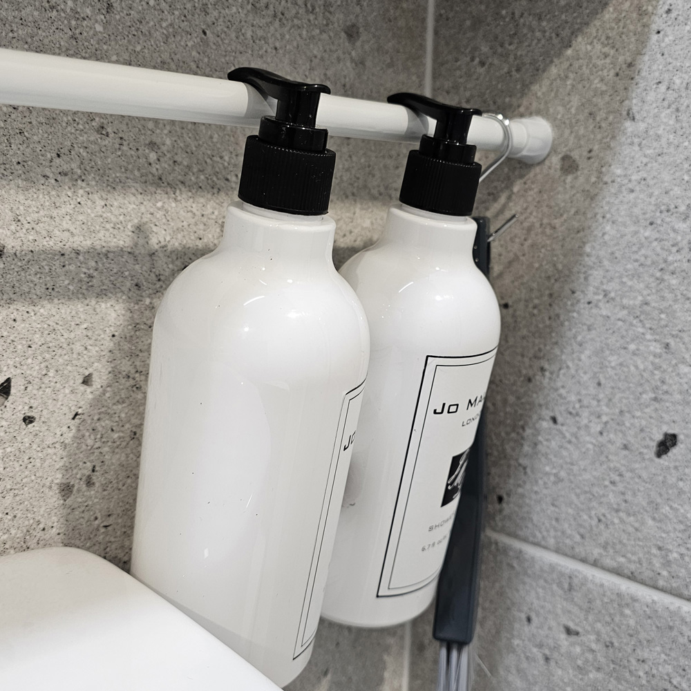 무타공 압축봉 40~70cm 화이트 커튼봉·옷장정리·틈새활용