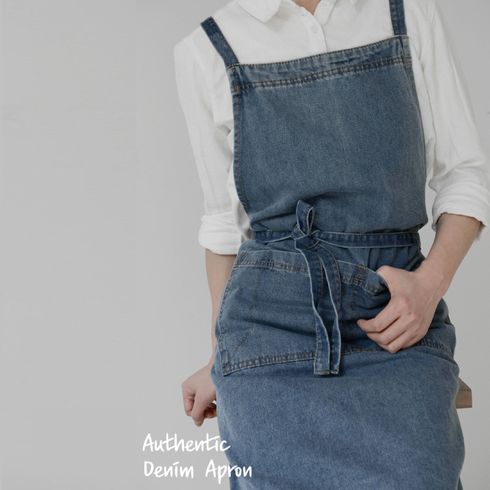 도예앞치마 제과제빵 데님앞치마