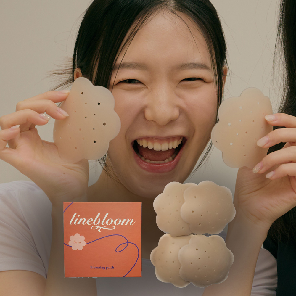 라인블룸 니플패치 밴드 실리콘 여자 가슴패드 4pcs - 상품 이미지