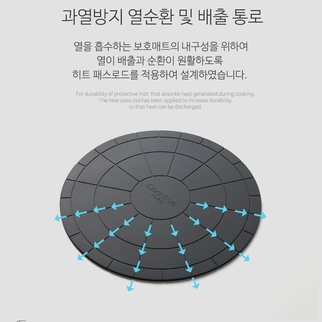 인덕션실리콘패드 인덕션깔개 인덕션 전용매트 커버 깔판 냄비받침 - 상세 이미지 4