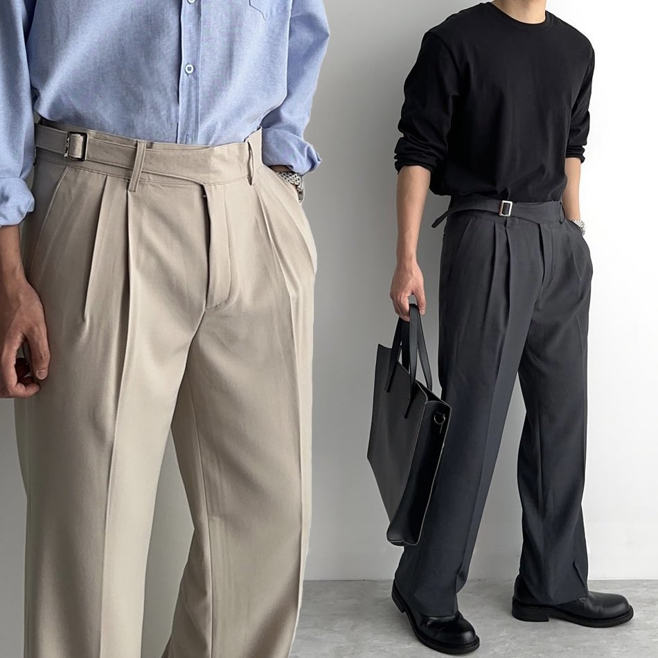 구르카팬츠 세미와이드슬랙스 테이퍼드슬랙스 - 상품 이미지