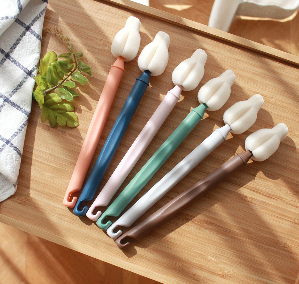 하이비 몽글이 젖병 젖꼭지 세척솔 모음전 미니솔5p+먼지캡3p - 상세 이미지 2