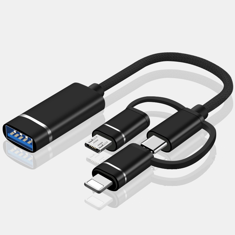 C타입 8핀 5핀 OTG 젠더 USB 3.0 연결 젠더 커넥터 갤럭시 아이폰 아이패드 - 상세 이미지 2